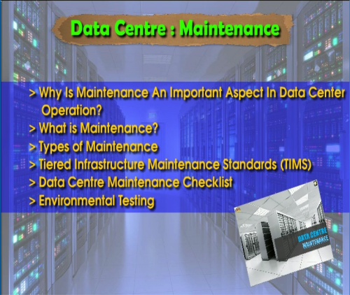Data Centre: Maintenance
