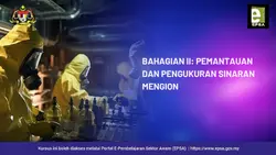 Bahagian II: Pemantauan dan Pengukuran Sinaran Mengion
